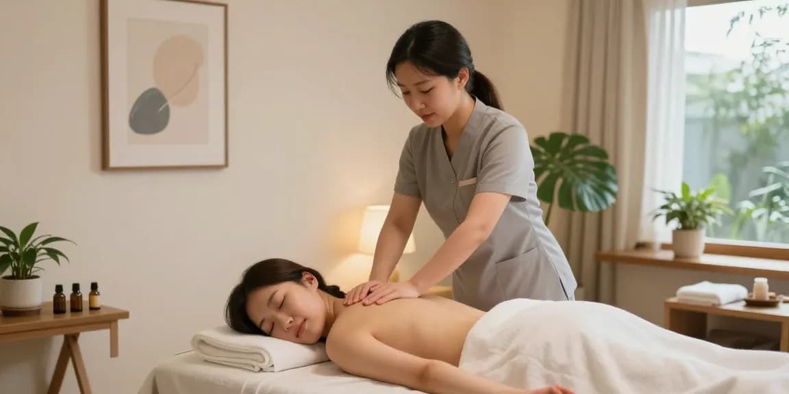 Experience soothing 영등포출장 massage in a peaceful home environment.