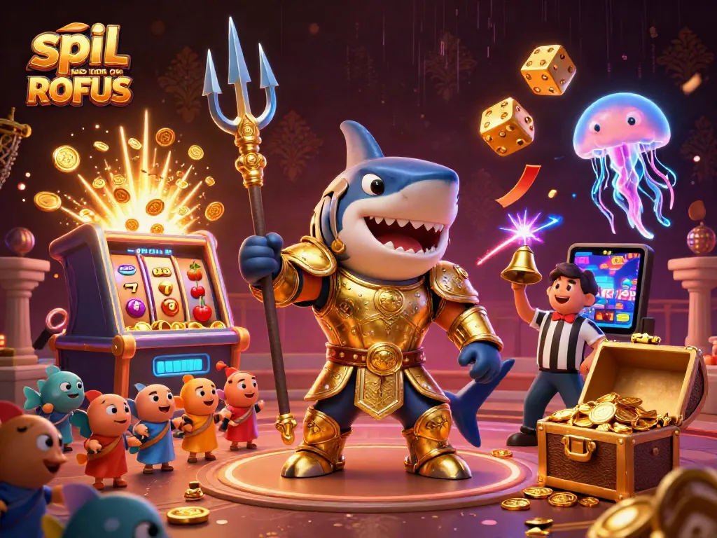 Experience the thrill of spil casino uden om ROFUS with a shark gladiator, jackpot explosions, and dynamic casino elements.