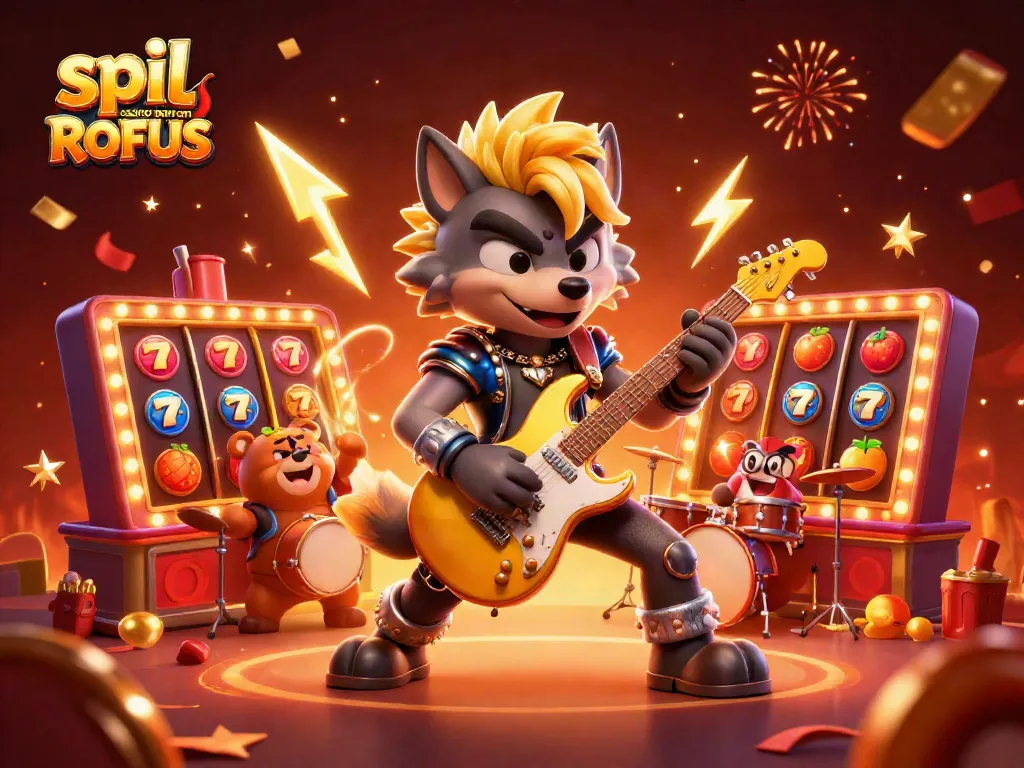 Experience exhilarating gameplay at spil casino uden om ROFUS with vibrant 3D cartoon characters and exciting slot elements.