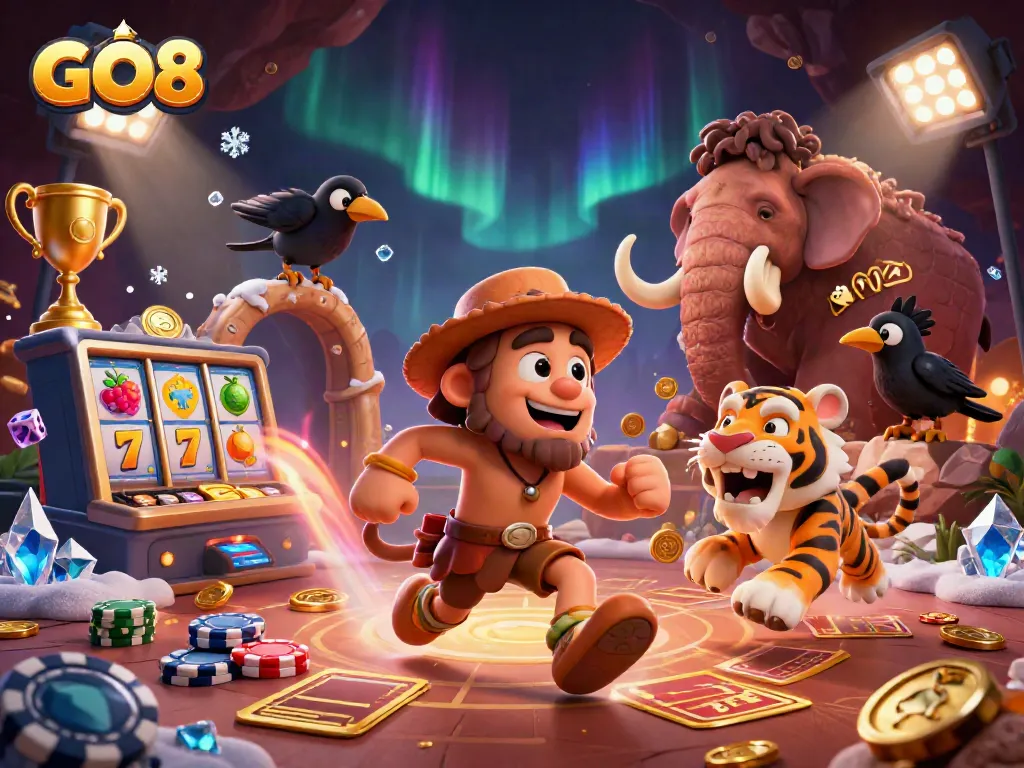 Engage with GO8's exciting casino experience featuring dynamic slots and vivid game elements.