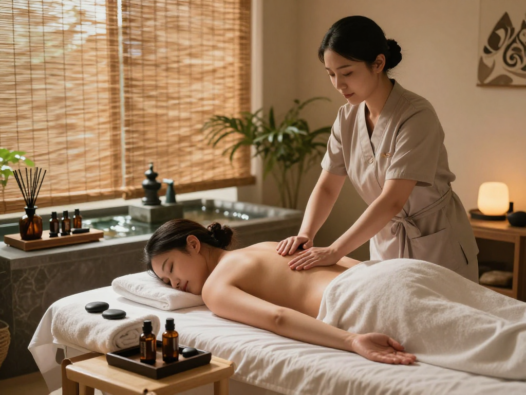 Experience a relaxing 안산출장마사지 in a serene spa with calming essential oils and soothing ambiance.