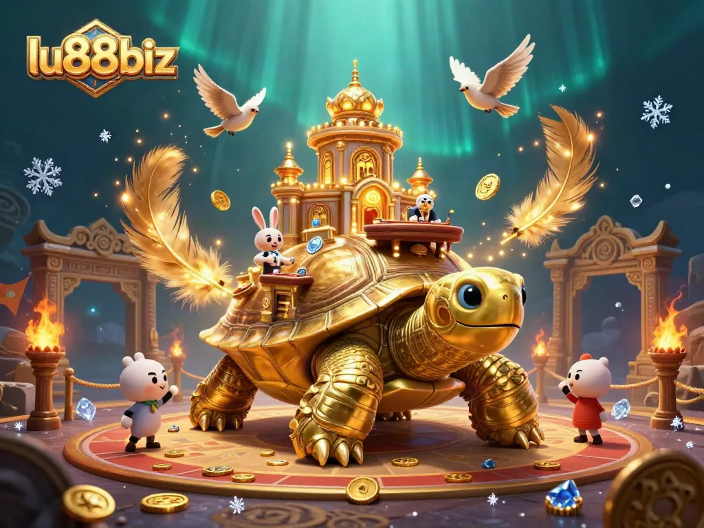 Experience thrilling gameplay at lu88biz with golden tortoise casino and rabbit dealer.