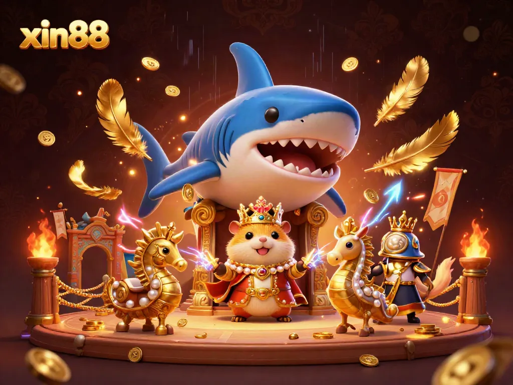 Cannon blast fish game coins and tokens scatter joyfully as players engage with xin88 platforms.