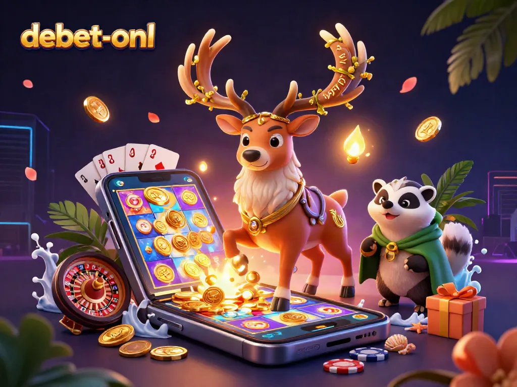 Experience thrilling gameplay with DEBET: Explore vibrant slots and engage with captivating casino elements.