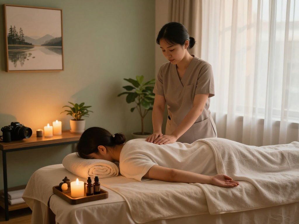Experience relaxation with 인천출장마사지 in a tranquil massage studio setting filled with soothing ambiance.