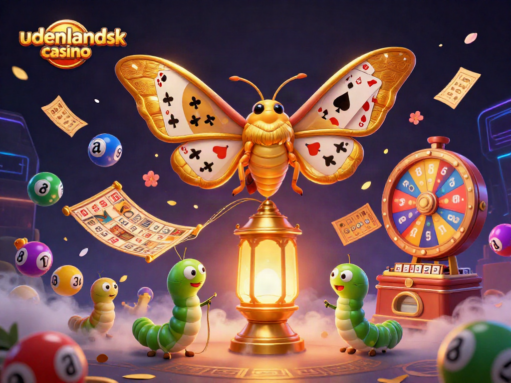 Experience the allure of udenlandsk casino as vibrant lottery elements swirl in an exciting 3D scene.