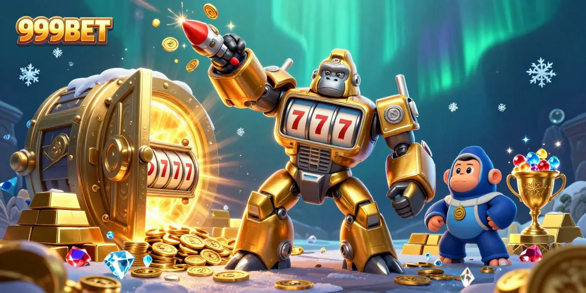 Experience thrilling gaming action with 999BET, featuring dynamic 3D slot machines and vibrant treasures.