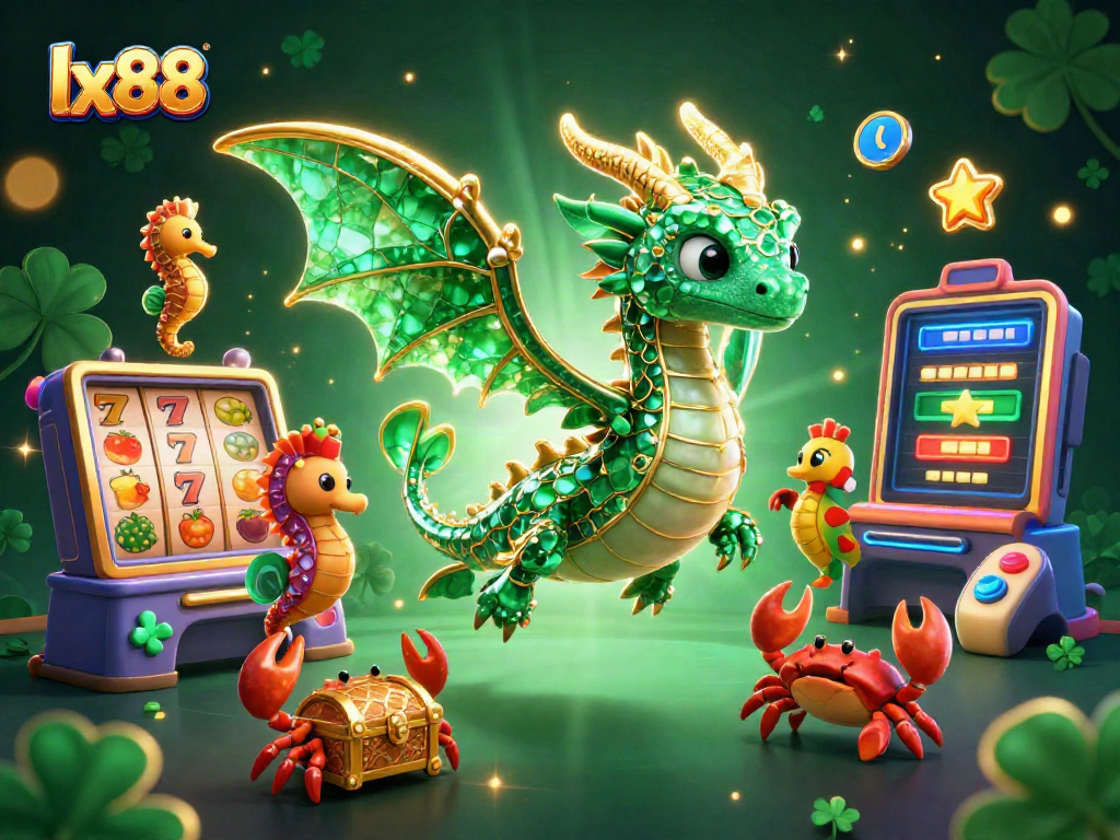 Spin the reels of lx88’s dynamic slot machine scene filled with excitement and treasure.