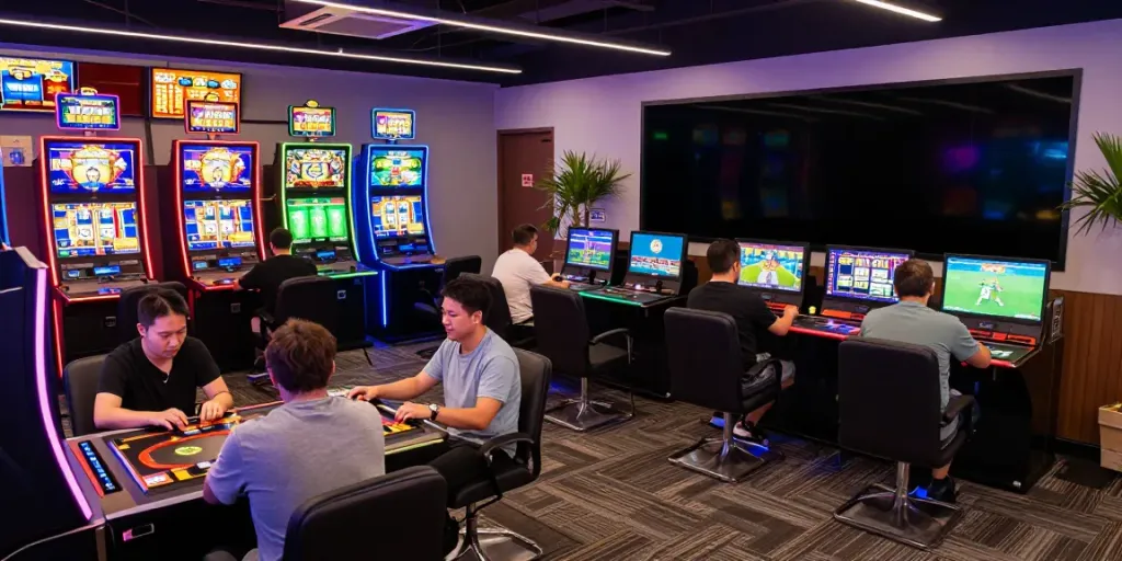 Experience the thrill of online gaming at https://uk88.ad/ with vibrant colors and excited players.