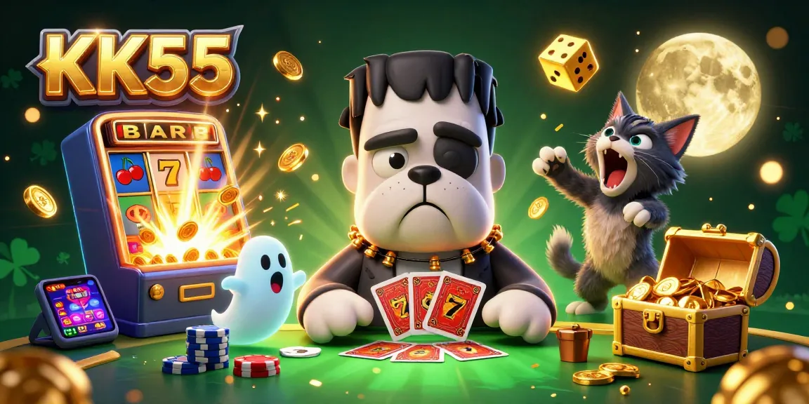 KK55 players enjoying a thrilling card game with vibrant graphics and casino-themed elements.