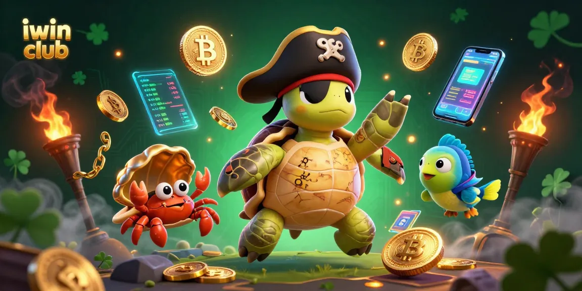 Engage in thrilling adventures at the iwin club with vibrant crypto graphics and ocean creatures.