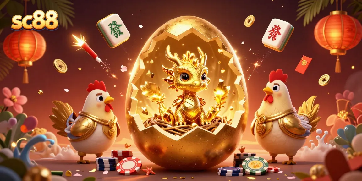 Experience thrilling gameplay at sc88 with a rich casino atmosphere featuring golden treasures and festive elements.