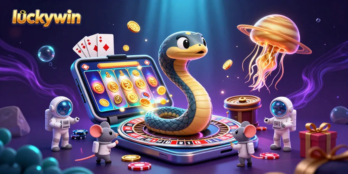 Experience thrilling gameplay at luckywin with a vibrant casino scene featuring exciting action and colorful gaming elements.