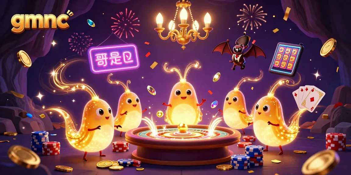 Experience the excitement of gmnc's casino world with dazzling glowworms and captivating games.