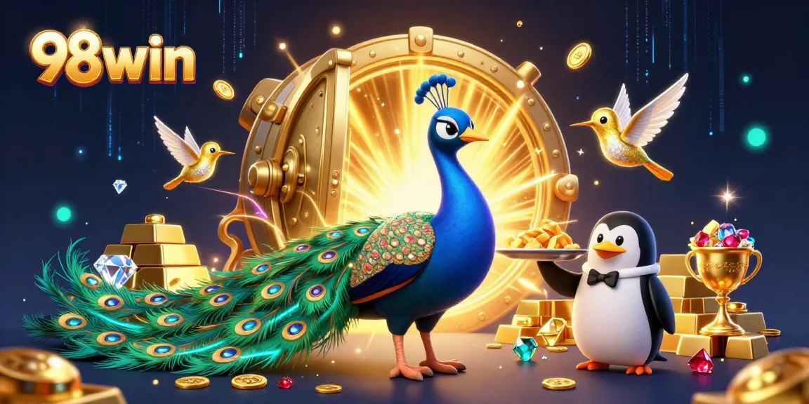 Experience the thrilling games at 98win with vibrant characters and sparkling treasures!