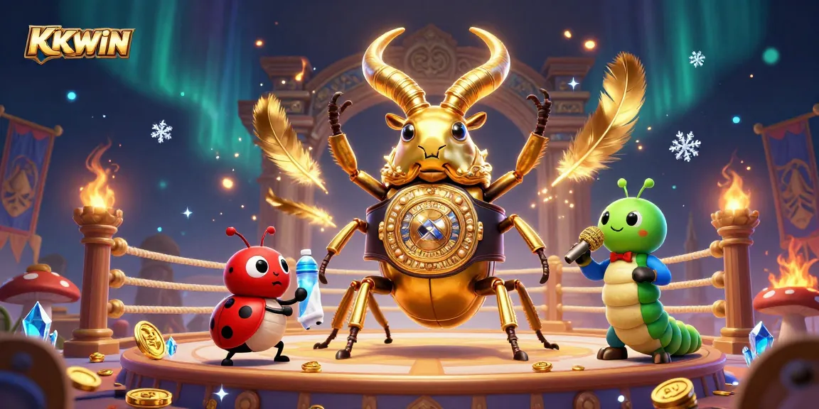 Experience the thrilling excitement of KKWIN with dynamic gaming battles and vibrant casino elements.